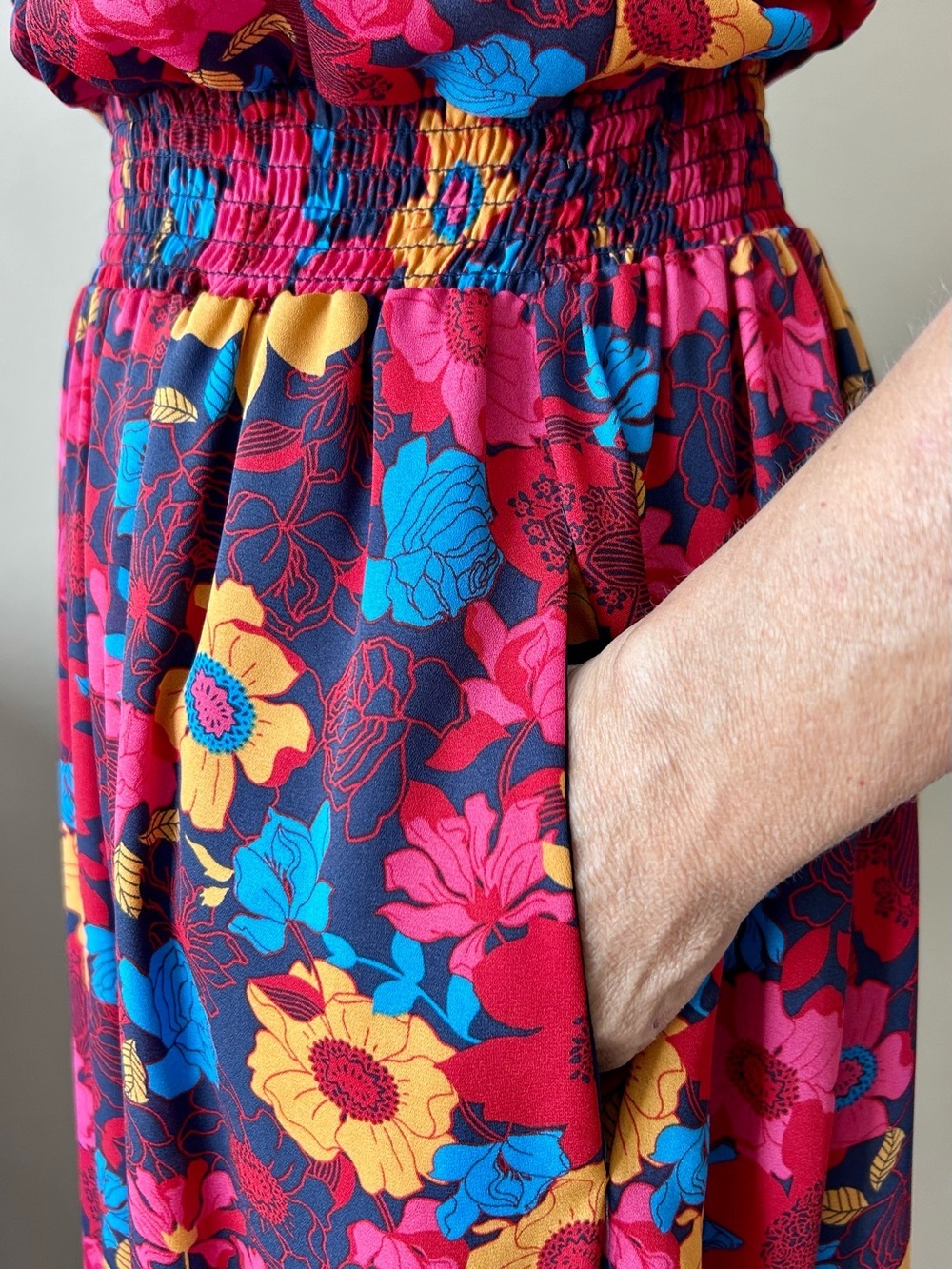 Modcloth Savor The Occasion Floral Sleeveless High Neck A-Line Dress Size 2X - Picture 8 of 9